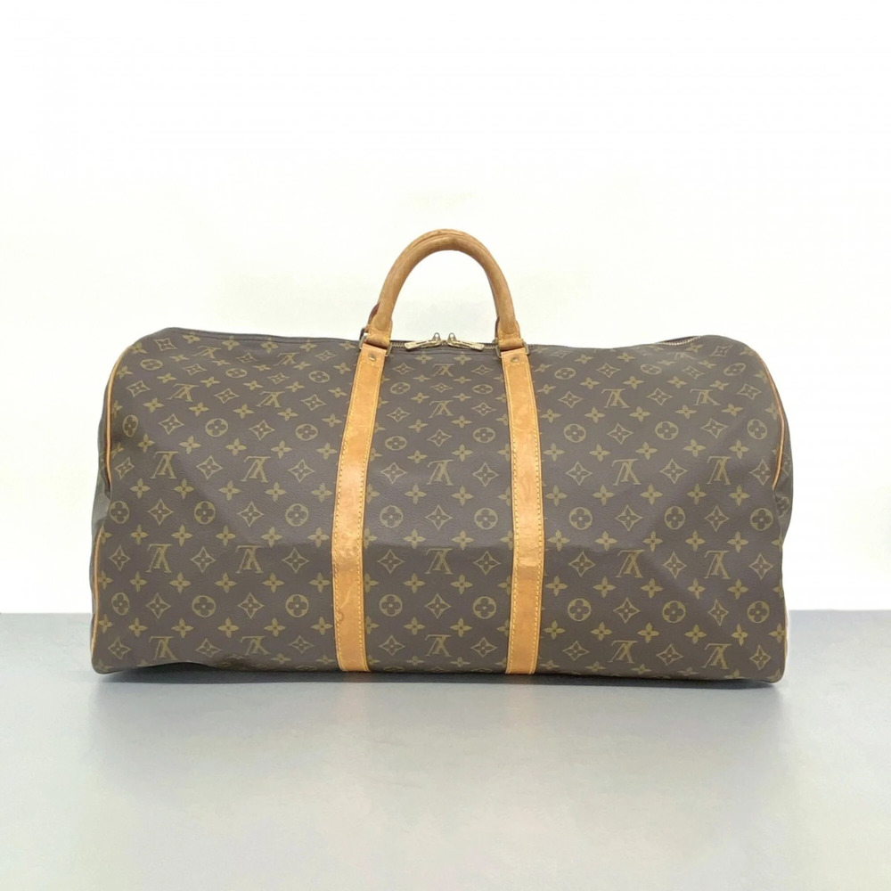 LOUIS VUITTON Brown Monogram Keepall 60 Boston Bag - Picture 13 of 13